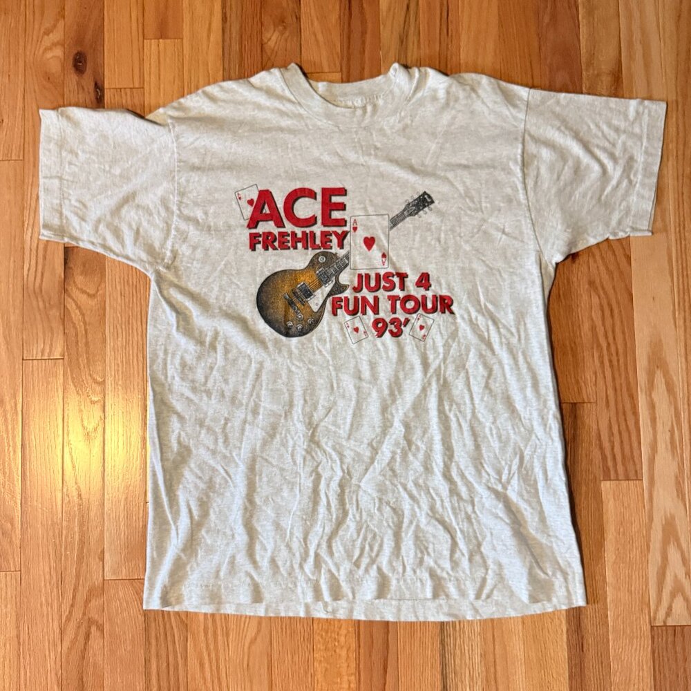 Vintage Kiss Paul Ace Frehley 1993 Just 4 Fun Tour T Shirt